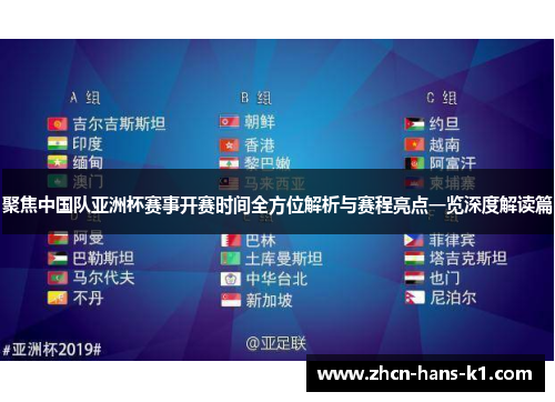 聚焦中国队亚洲杯赛事开赛时间全方位解析与赛程亮点一览深度解读篇